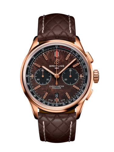 Breitling Premier B01 Chronograph 42 Bentley Centenary Red Gold / Wood / Calf / Pin RB01181A1Q1X1