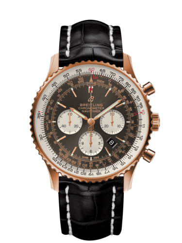 Breitling Navitimer 1 B01 Chronograph 46 Red Gold / Anthracite / Croco / Pin RB0127121F1P1