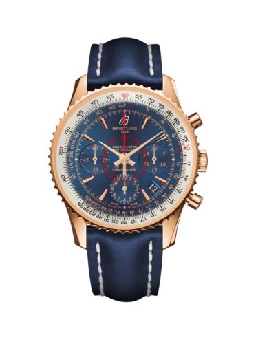 Breitling Montbrillant 01 Red Gold / Aurora Blue / Calf RB013012.C896.113X