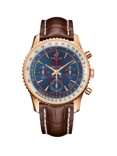 Breitling Montbrillant 01 Red Gold / Aurora Blue / Croco RB013012.C896.724P