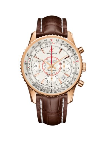 Breitling Montbrillant 01 Red Gold / Mercury Silver / Croco RB013012.G710.724P