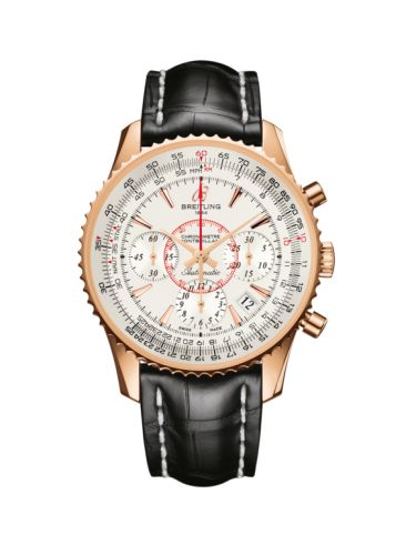 Breitling Montbrillant 01 Red Gold / Mercury Silver / Croco RB013012.G710.728P