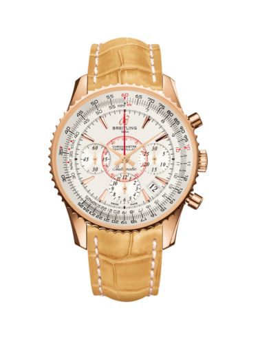 Breitling Montbrillant 01 Red Gold / Mercury Silver / Croco RB013012.G710.730P