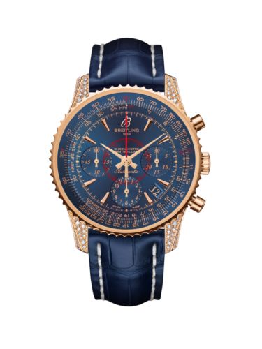 Breitling Montbrillant 01 Red Gold / Diamondworks / Aurora Blue / Croco RB013067.C896.718P
