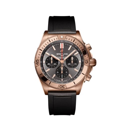 Breitling Chronomat B01 42 Red Gold / Anthracite / Rubber RB0134101B1S1