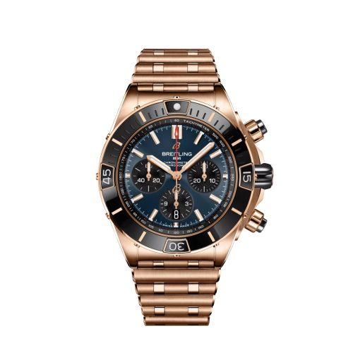 Breitling Super Chronomat B01 44 Red Gold / Blue / Rouleaux RB01362A1C1R1