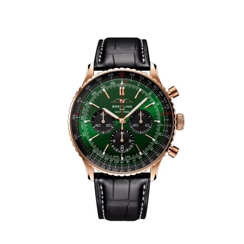 Breitling Navitimer B01 Chronograph 46 Red Gold / Green RB0137241L1P1