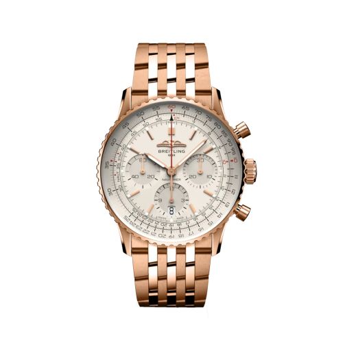 Breitling Navitimer B01 Chronograph 41 Red Gold / Silver / Bracelet RB0139211G1R1
