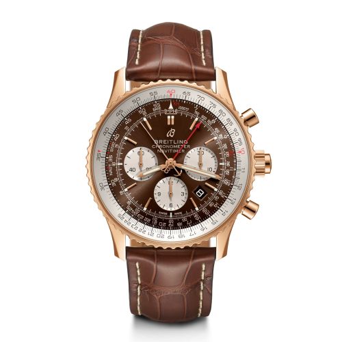 Breitling Navitimer Rattrapante Red Gold / Brown RB0311211Q1P1