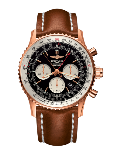 Breitling Navitimer Rattrapante Red Gold / Black / Calf / Folding RB031121/BG11/440X/R20D.1