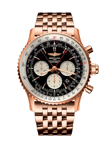 Breitling Navitimer Rattrapante Red Gold / Black / Bracelet RB031121/BG11/443R