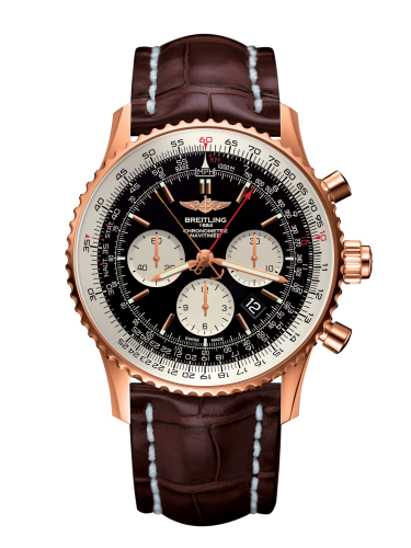 Breitling Navitimer Rattrapante Red Gold / Black / Croco / Pin RB031121/BG11/756P/R20BA.1