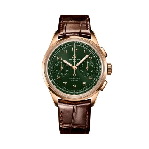 Breitling Premier Heritage B09 Chronograph 40 Red Gold / Green RB0930361L1P1
