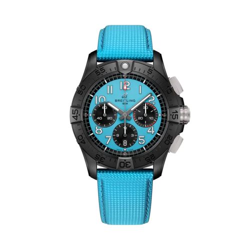 Breitling Avenger B01 Chronograph 42 Night Mission / Ice Blue / Strap SB0146101L1X1