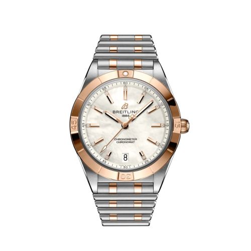 Breitling Chronomat Automatic 36 Stainless Steel / Red Gold / MOP / Rouleaux U10380101A2U1