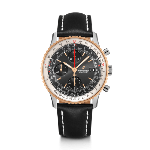Breitling Navitimer 1 Chronograph 41 Stainless Steel / Red Gold / Black / Calf / Pin U13324211B1X1