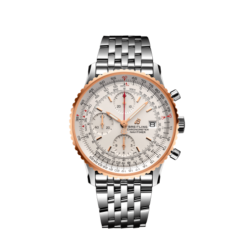 Breitling Navitimer 1 Chronograph 41 Stainless Steel / Red Gold / Silver / Bracelet U13324211G1A1