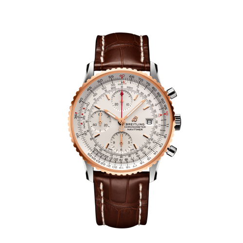 Breitling Navitimer 1 Chronograph 41 Stainless Steel / Red Gold / Silver / Croco / Pin U13324211G1P1