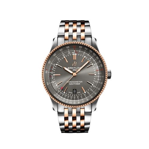 Breitling Navitimer Automatic 41 Automatic Stainless Steel / Rose Gold / Grey / Bracelet U17326121M1U1
