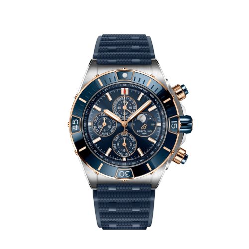 Breitling Super Chronomat 1461 Days 44 Stainless Steel / Red Gold / Blue / Rubber U19320161C1S1