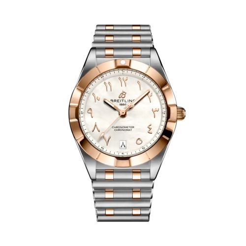 Breitling Chronomat 32 Stainless Steel - Red Gold / MOP - Arabic / Rouleaux U773103A1A1U1