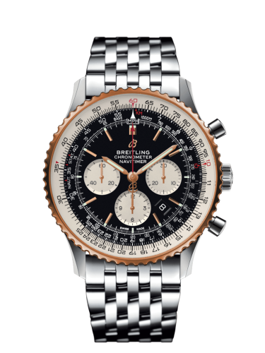 Breitling Navitimer 1 B01 Chronograph 46 Stainless Steel / Red Gold / Black / Bracelet UB0127211B1A1