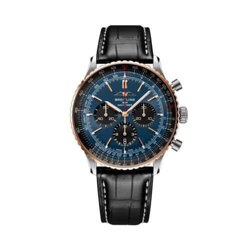 Breitling Navitimer B01 Chronograph 46 Stainless Steel - Red Gold / Blue / USA UB01372A1C1P1