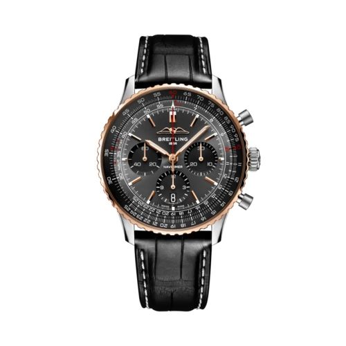 Breitling Navitimer B01 Chronograph 43 Stainless Steel - Red Gold / USA UB01384A1B1P1