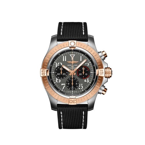 Breitling Avenger B01 Chronograph 45 Stainless Steel / Red Gold / Anthracite / Strap - Folding UB01821A1B1X2
