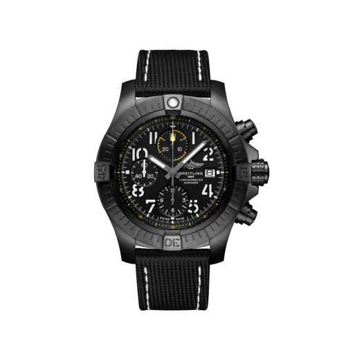 Breitling Avenger Chronograph 45 Night Mission / Black / Military / Pin V13317101B1X1