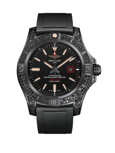 Breitling Avenger Blackbird 44 Black Titanium / Diamondworks / Volcano Black / Rubber V17311AU.BD74.134S