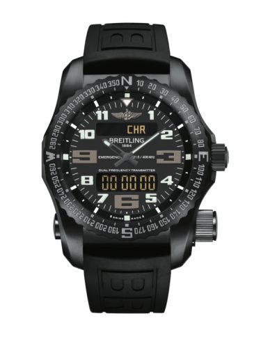 Breitling Emergency II Night Mission / Black / Rubber / Folding V76325221B1S1
