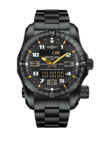 Breitling Emergency II Night Mission / Black-Yellow / Bracelet V76325A4/BC46/159V