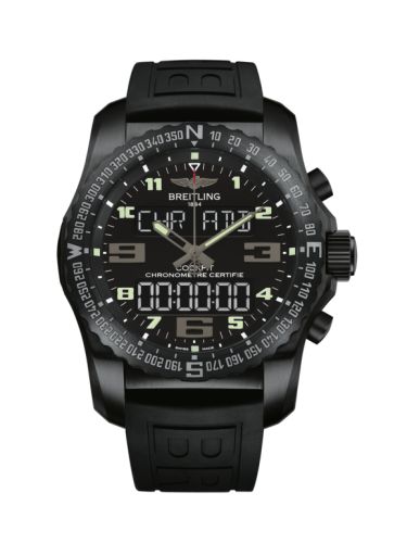 Breitling Cockpit B50 Night Mission / Black / Rubber / Folding VB5010221B1S1