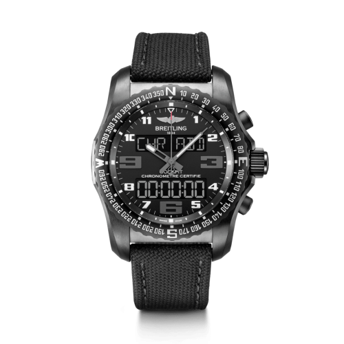 Breitling Cockpit B50 Night Mission / Black / Military / Pin VB5010221B1W1