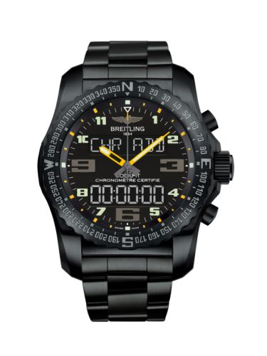 Breitling Cockpit B50 Night Mission / Black-Yellow / Bracelet VB5010A4/BD41/176V