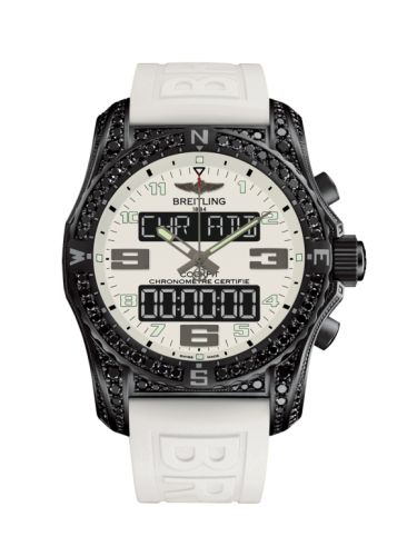 Breitling Cockpit B50 Night Mission Diamondworks Titanium / White / Rubber / Folding VB5010AY/A805/291S/V20DSA.4