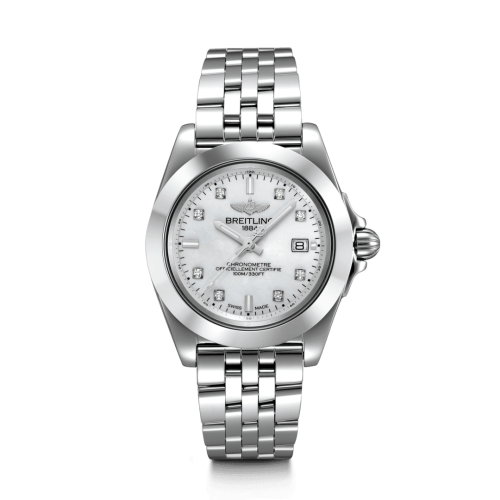 Breitling Galactic 32 Sleek Edition Stainless Steel / Pearl Diamond / Bracelet W71330121A1A1