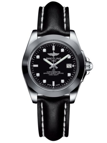 Breitling Galactic 32 Sleek Edition Stainless Steel / Trophy Black Diamond / Calf W7133012/BF63/408X/A14BA.1