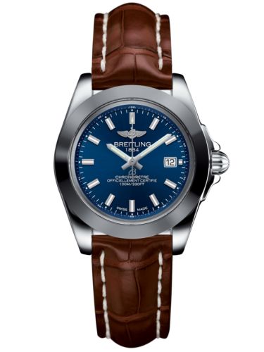 Breitling Galactic 32 Sleek Edition Stainless Steel / Horizon Blue / Croco W7133012/C951/778P/A14BA.1