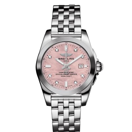 Breitling Galactic 29 Stainless Steel / Pink MOP / Japan Special Edition W7234812/K532/791A