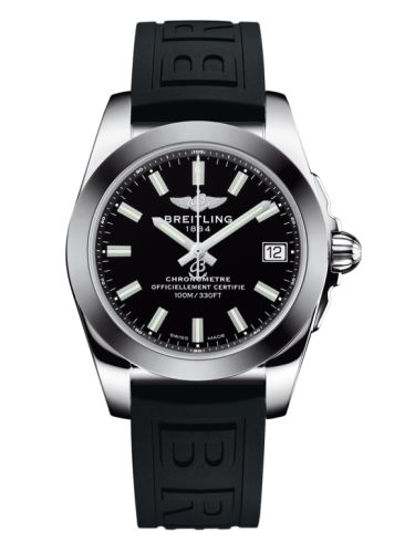 Breitling Galactic 36 Stainless Steel / SleekT / Trophy Black / Rubber W7433012.BE08.237S