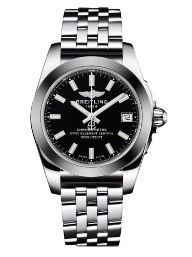 Breitling Galactic 36 Stainless Steel / SleekT / Trophy Black / Bracelet W7433012.BE08.376A