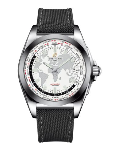 Breitling Galactic Unitime Stainless Steel / SleekT / Antarctica White / Military WB3510U0.A777.109W