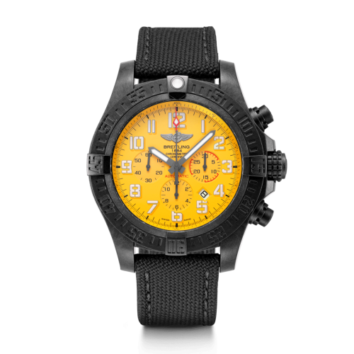 Breitling Avenger Hurricane 12H Breitlight / Cobra Yellow / Military / Pin XB0170E41I1W1