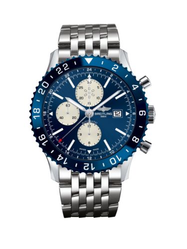 Breitling Chronoliner Stainless Steel / Blue / Bracelet Y2431016.C970.443A
