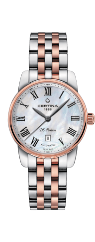Certina DS Podium Automatic 29 Stainless Steel / Rose Gold PVD / MOP / Bracelet C001.007.22.113.00
