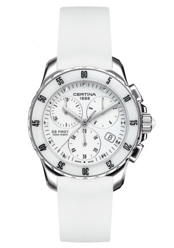 Certina DS First Lady Ceramic Chrono White C0142171701100