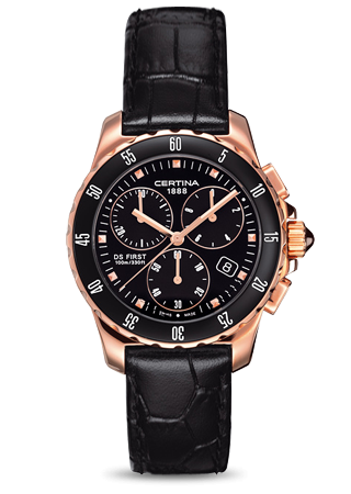 Certina DS First Lady Ceramic Chrono Rose C0142173605100
