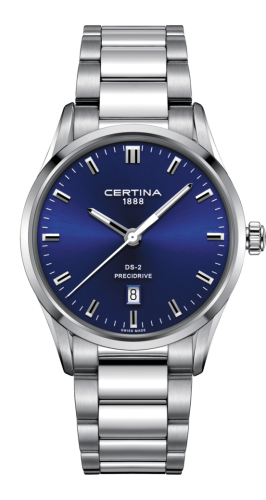 Certina DS-2 Quartz Stainless Steel / Blue / Bracelet C024.410.11.041.20